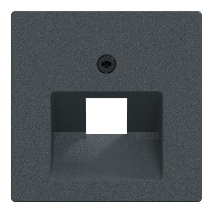 Лицьова панель розетки RJ45 Schneider Electric 298314 Merten System M, антрацит · Schneider Electric · schneider-electric-298314