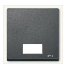 Лицьова панель з полем для напису Schneider Electric 433714 Merten System M, антрацит, ip44