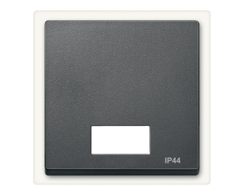 Лицьова панель з полем для напису Schneider Electric 433714 Merten System M, антрацит, ip44