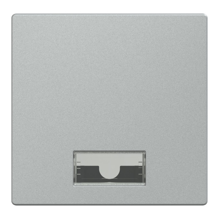 Лицьова панель з полем для напису Schneider Electric 433860 Merten System M, алюміній · Schneider Electric · schneider-electric-433860