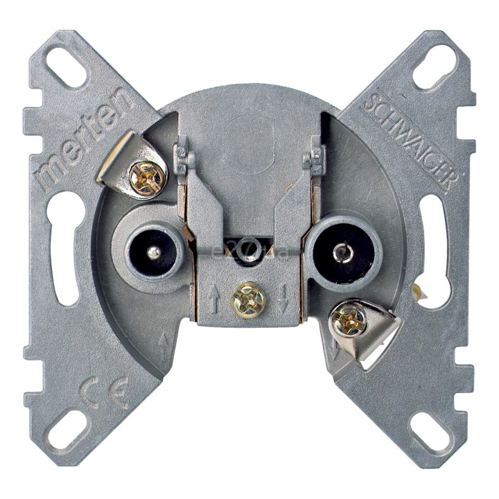 Розетка TV прохідна Schneider Electric 466098 Merten QuickFlex · Schneider Electric · schneider-electric-466098