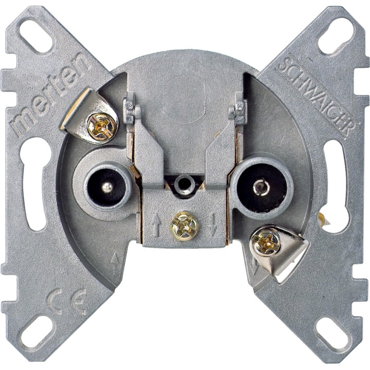 Розетка TV прохідна Schneider Electric 466099 Merten QuickFlex · Schneider Electric · schneider-electric-466099