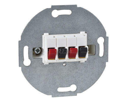 Розетка аудіо Schneider Electric 467019 Merten QuickFlex, полярно-білий