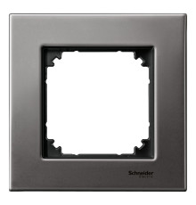Рамка 1 пост Schneider Electric 475114 Merten System M, сірий родій, метал