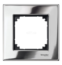 Рамка 1 пост Schneider Electric 475139 Merten System M, хром, метал