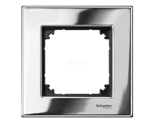 Рамка 1 пост Schneider Electric 475139 Merten System M, хром, метал