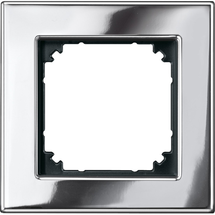 Рамка 1 пост Schneider Electric 475139 Merten System M, хром, метал · Schneider Electric · schneider-electric-475139