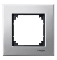 Рамка 1 пост Schneider Electric 475160 Merten System M, платина-срібло, метал