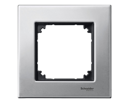 Рамка 1 пост Schneider Electric 475160 Merten System M, платина-срібло, метал