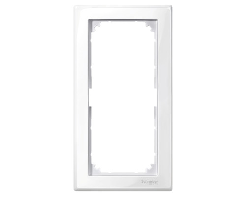 Рамка 2 поста вертикальна Schneider Electric 478819 Merten System M, полярно-білий