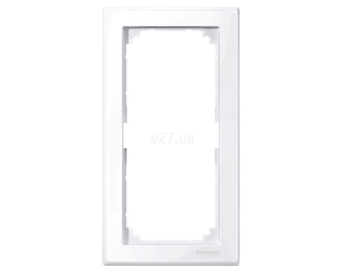 Рамка 2 поста вертикальна Schneider Electric 478825 Merten System M, активний білий