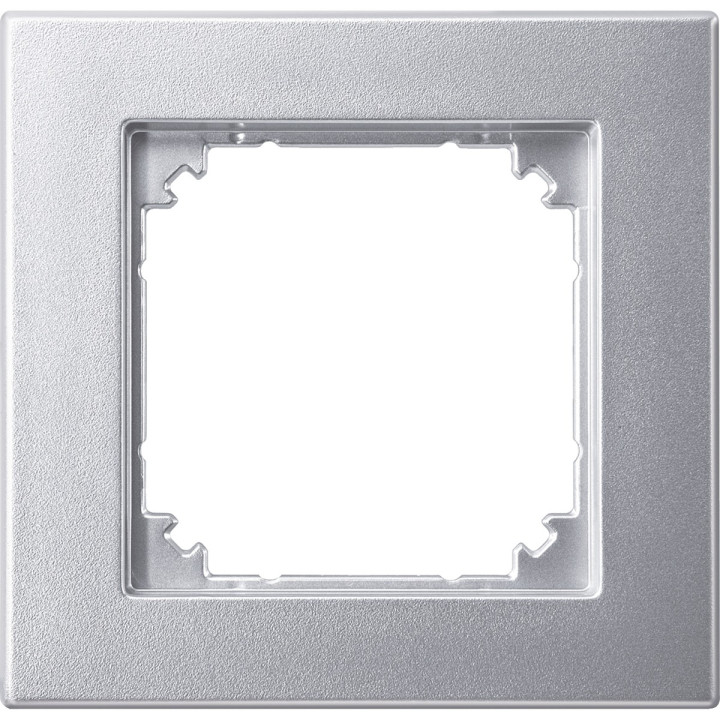 Рамка 1 пост Schneider Electric 486160 Merten System M, алюміній · Schneider Electric · schneider-electric-486160