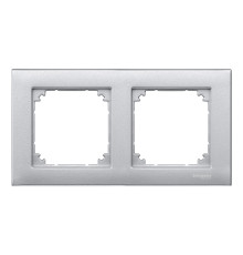 Рамка 2 поста Schneider Electric 486260 Merten System M, алюміній