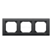 Рамка 3 поста Schneider Electric 486314 Merten System M, антрацит