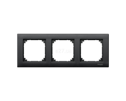 Рамка 3 поста Schneider Electric 486314 Merten System M, антрацит