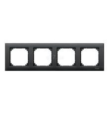Рамка 4 поста Schneider Electric 486414 Merten System M, антрацит