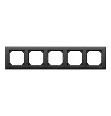 Рамка 5 постів Schneider Electric 486514 Merten System M, антрацит