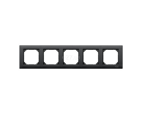 Рамка 5 постів Schneider Electric 486514 Merten System M, антрацит