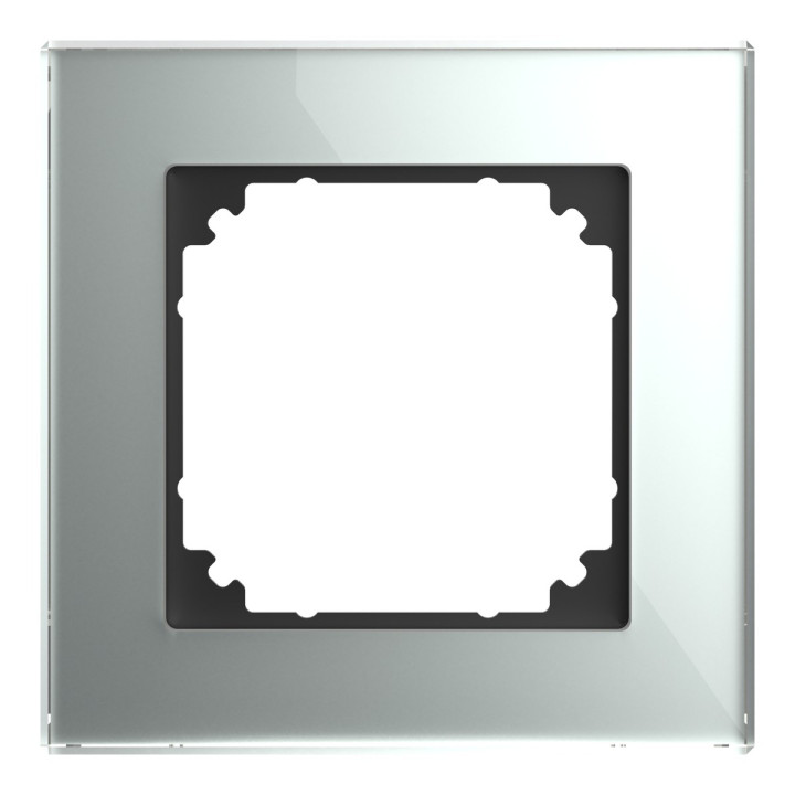 Рамка 1 пост Schneider Electric 489160 Merten System M, алмаз, скло · Schneider Electric · schneider-electric-489160