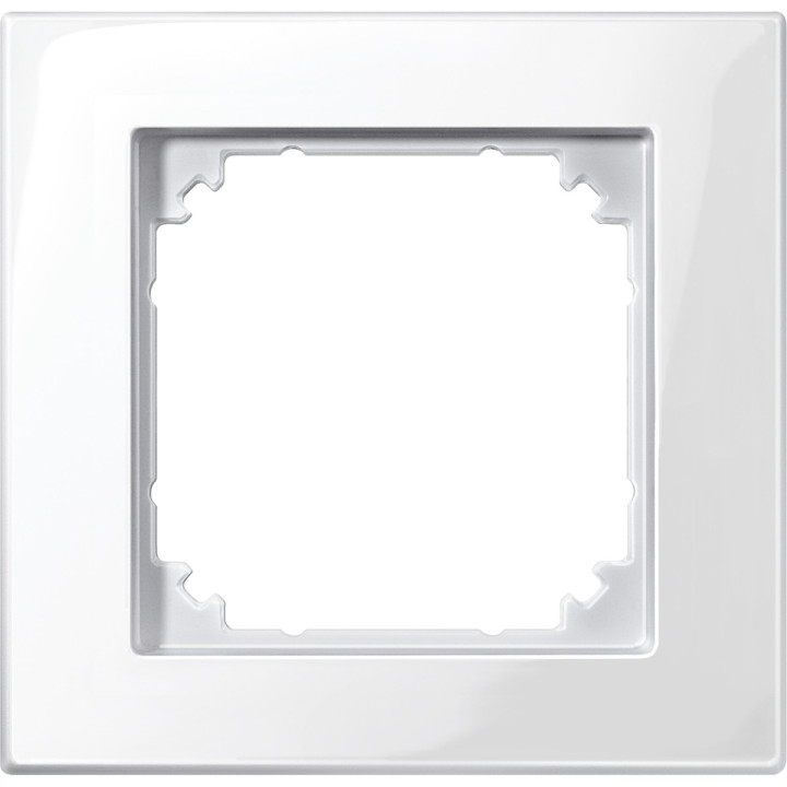 Рамка 1 пост Schneider Electric 515119 Merten System M, полярно-білий · Schneider Electric · schneider-electric-515119