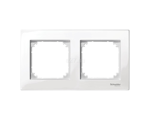 Рамка 2 поста Schneider Electric 515219 Merten System M, полярно-білий