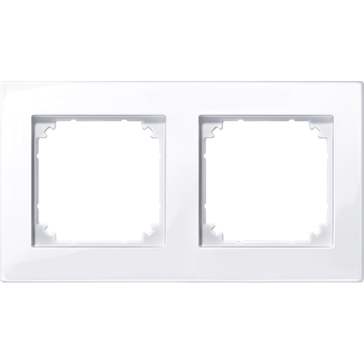 Рамка 2 поста Schneider Electric 515225 Merten System M, активний білий · Schneider Electric · schneider-electric-515225