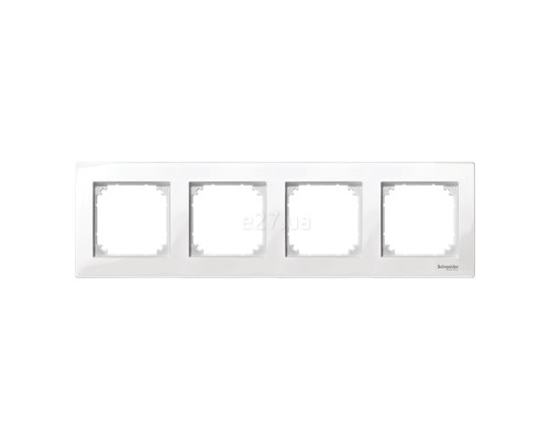 Рамка 4 поста Schneider Electric 515419 Merten System M, полярно-білий