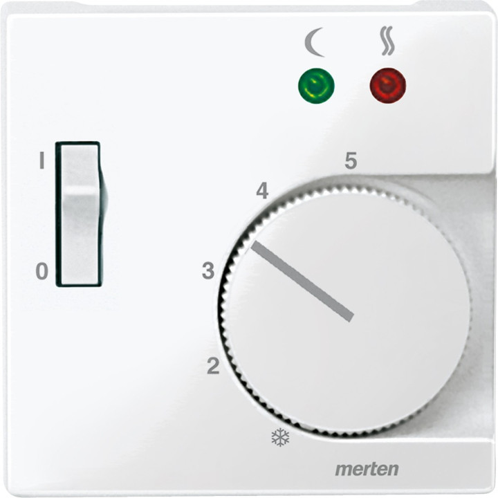 Лицьова панель терморегулятора Schneider Electric 534919 Merten System M, полярно-білий · Schneider Electric · schneider-electric-534919