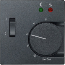 Лицьова панель терморегулятора Schneider Electric 535814 Merten System M, антрацит · Schneider Electric · schneider-electric-535814