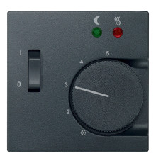 Лицьова панель терморегулятора Schneider Electric 535814 Merten System M, антрацит