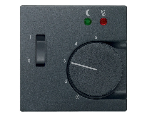 Лицьова панель терморегулятора Schneider Electric 535814 Merten System M, антрацит