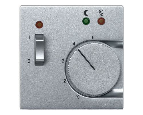 Лицьова панель терморегулятора Schneider Electric 535860 Merten System M, алюміній
