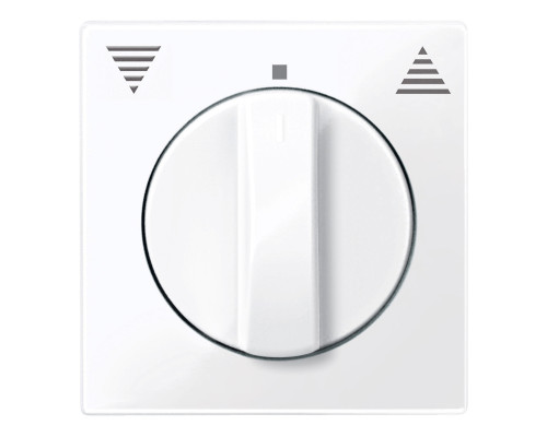 Лицьова панель вимикача для жалюзі Schneider Electric 567125 Merten System M, активний білий