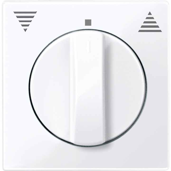 Лицьова панель вимикача для жалюзі Schneider Electric 567125 Merten System M, активний білий · Schneider Electric · schneider-electric-567125