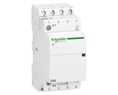 Контактор Schneider Electric A9C20834 Acti9 iCT, 4NO, 25A, на DIN-рейку