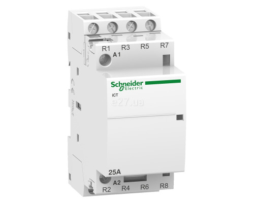 Контактор Schneider Electric A9C20837 Acti9 iCT, 4NC, 25A, на DIN-рейку