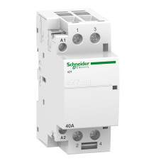Контактор Schneider Electric A9C20842 Acti9 iCT, 2P, 2NO, 40A, на DIN-рейку