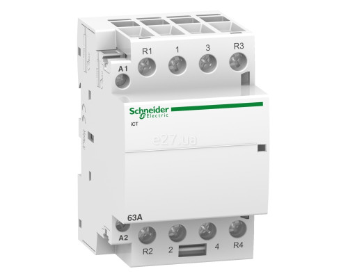 Контактор Schneider Electric A9C20868 Acti9 iCT, 2NO＋2NC, 63A, на DIN-рейку