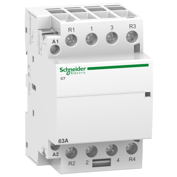 Контактор Schneider Electric A9C20868 Acti9 iCT, 2NO＋2NC, 63A, на DIN-рейку · Schneider Electric · schneider-electric-a9c20868