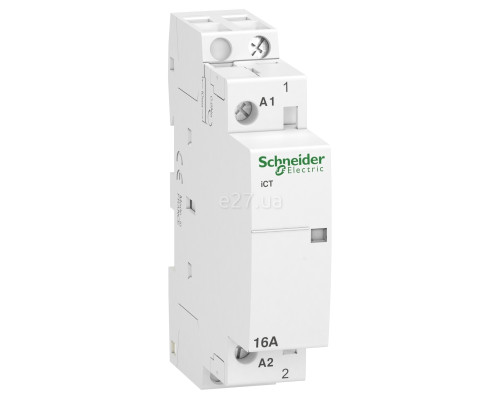 Контактор Schneider Electric A9C22011 Acti9 iCT, 1NO, 16A, на DIN-рейку