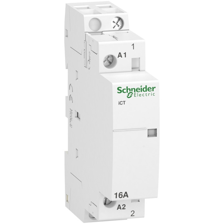 Контактор Schneider Electric A9C22011 Acti9 iCT, 1NO, 16A, на DIN-рейку · Schneider Electric · schneider-electric-a9c22011