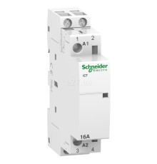 Контактор Schneider Electric A9C22012 Acti9 iCT, 2P, 2NO, 16A, на DIN-рейку