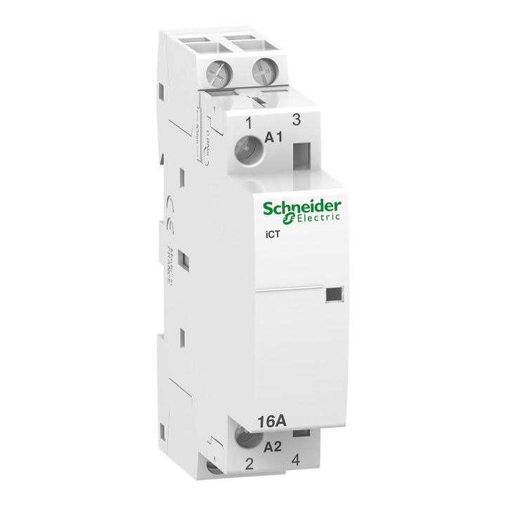 Контактор Schneider Electric A9C22012 Acti9 iCT, 2P, 2NO, 16A, на DIN-рейку · Schneider Electric · schneider-electric-a9c22012