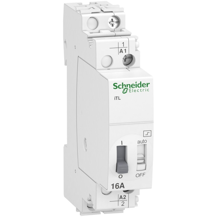 Імпульсне реле Schneider Electric A9C30811 Acti9, 1P, 1NO, 16A, на DIN-рейку · Schneider Electric · schneider-electric-a9c30811