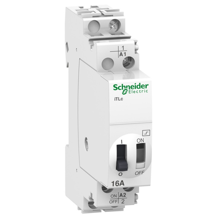 Імпульсне реле Schneider Electric A9C33811 Acti9 iTLc, 1P, 1NO, 16A, на DIN-рейку · Schneider Electric · schneider-electric-a9c33811