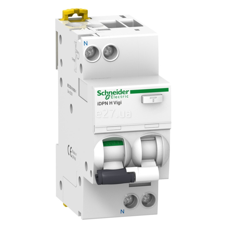 Диференціальний автомат Schneider Electric A9D07616 Acti9 iDPN Vigi, 1P＋N, 16A, B, 10kA, 30mA, A, ip20, на DIN-рейку · Schneider Electric · schneider-electric-a9d07616