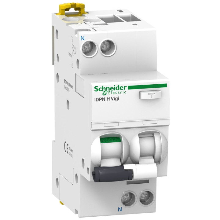 Диференціальний автомат Schneider Electric A9D37606 Acti9 IDPN H Vigi, 1P＋N, 6A, C, 10kA, 30mA, A, ip20, на DIN-рейку · Schneider Electric · schneider-electric-a9d37606