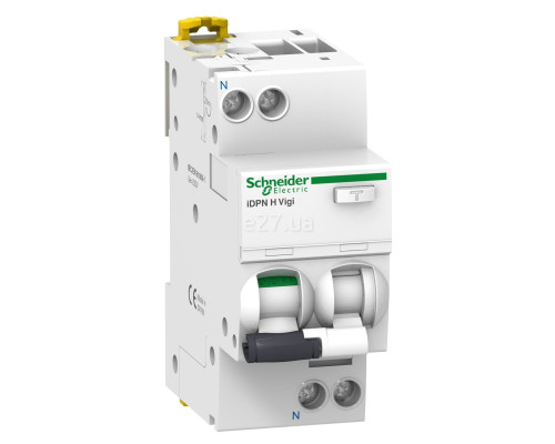 Диференціальний автомат Schneider Electric A9D37632 Acti9 IDPN H Vigi, 1P＋N, 32A, C, 10kA, 30mA, A, ip20, на DIN-рейку