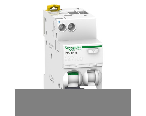 Диференціальний автомат Schneider Electric A9D56625 Acti9 iDPN N Vigi, 1P＋N, 25A, B, 6kA, 30mA, A, ip20, на DIN-рейку