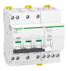Диференціальний автомат Schneider Electric A9DC3720 Acti9 iCV40, 3P＋N, 20A, C, 6kA, 30mA, A, ip20, на DIN-рейку